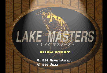 Honkakuha Bass Fishing Game - Lake Masters Title Screen